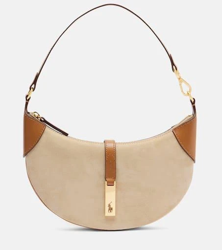 Ralph Lauren Crescent Small suede shoulder bag 1