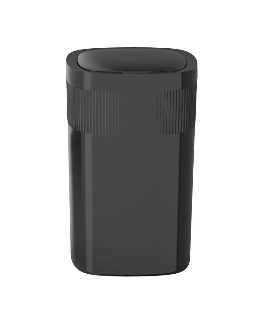 NINESTARS 13 Gallons Automatic Kitchen Trash Can, 50 Liters Touchless Motion Sensor Trash Can Black Plastic
