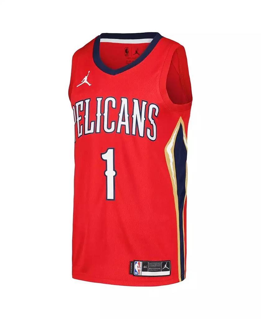 Jordan Men's Zion Williamson Red New Orleans Pelicans Swingman Player Jersey - Statement Edition 2