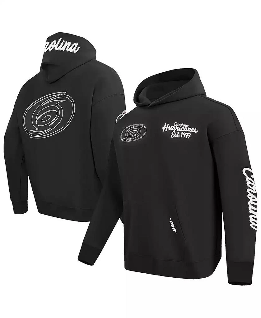 Pro Standard Men
s Black Carolina Hurricanes Paint the City Pullover Hoodie 1