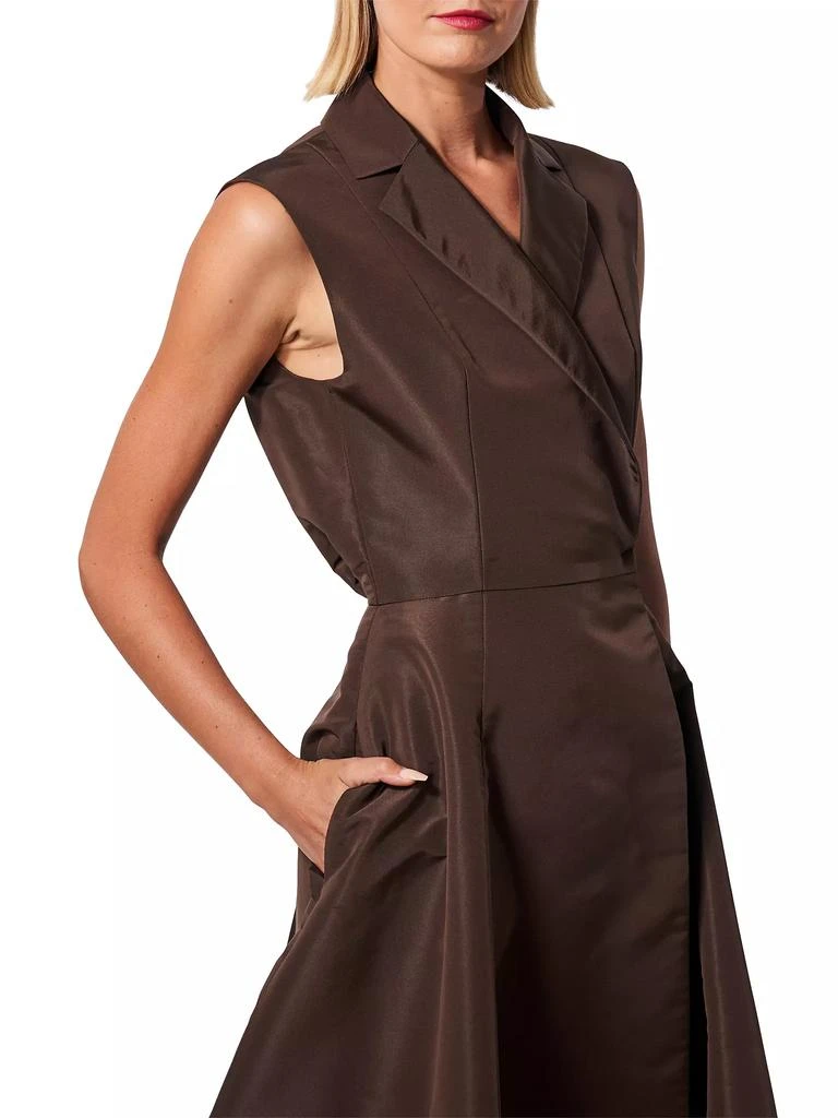 Carolina Herrera Silk Sleeveless Trench Gown 4