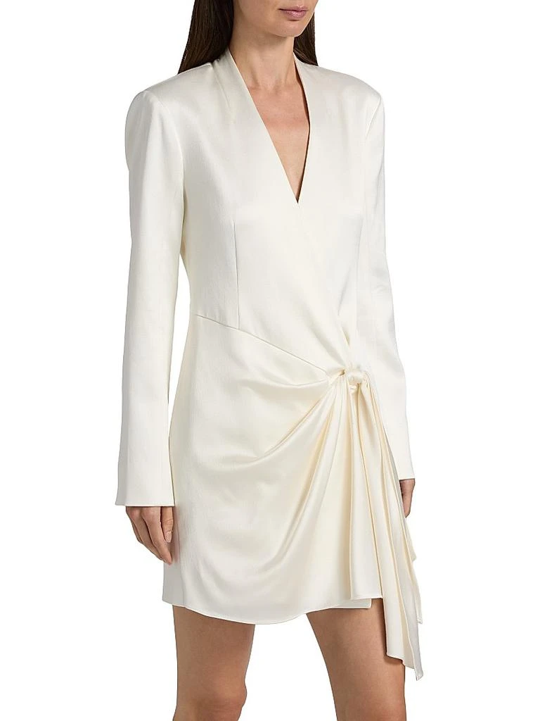 Cinq à Sept Irma Draped Satin Minidress 4