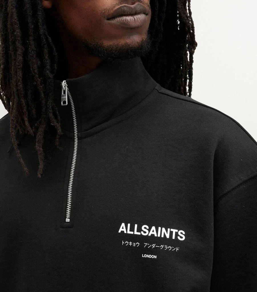 ALL SAINTS Cotton Half-Zip Underground Sweatshirt 6