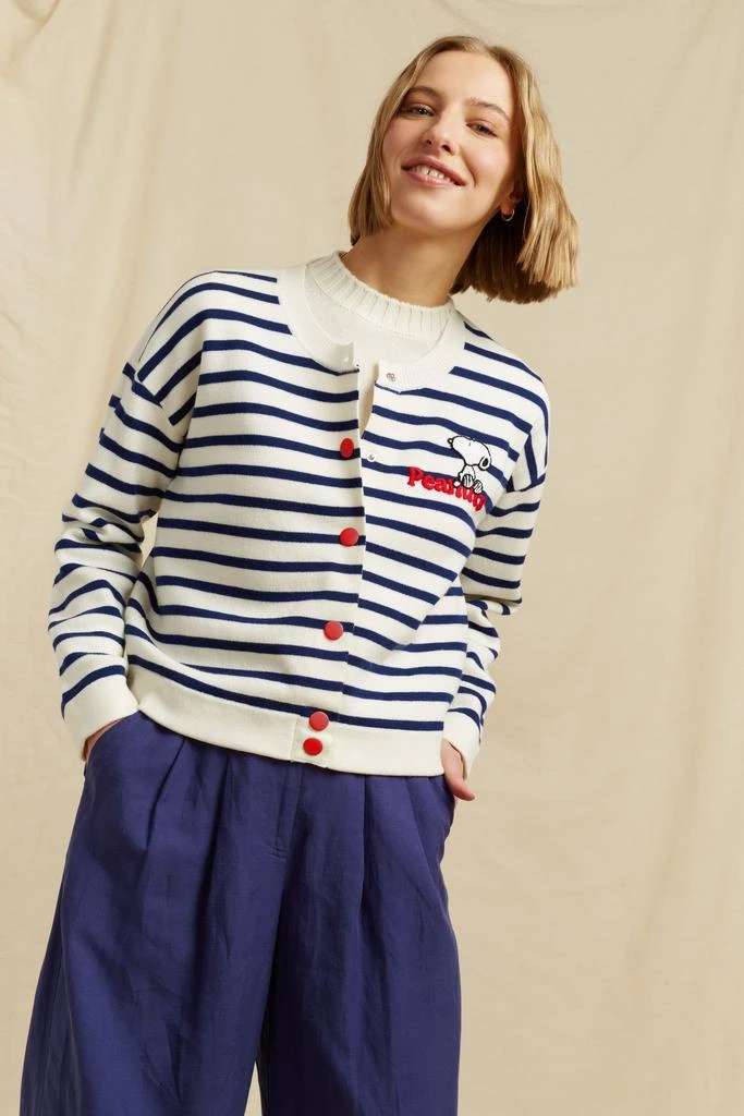 Chinti 
Parker Cream Merino Snoopy Milano Cardigan 2