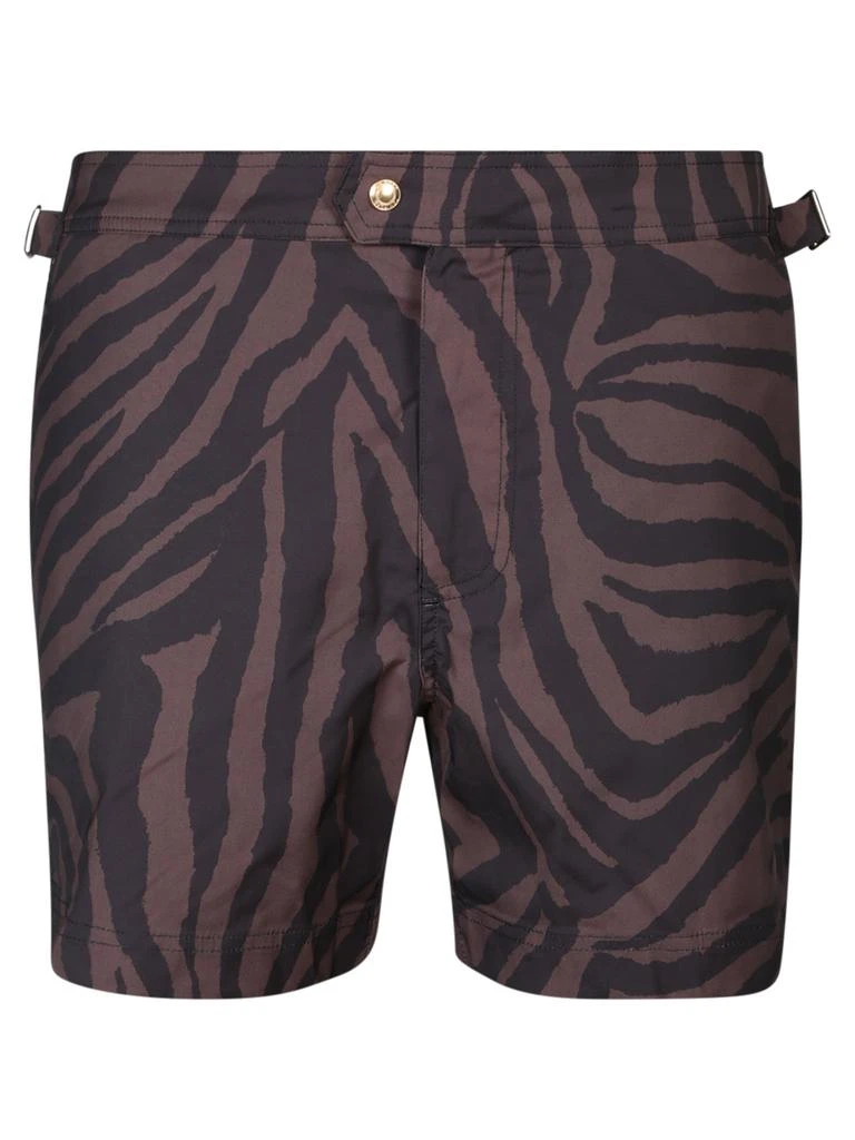 Tom Ford Tom Ford Zebra Print Swim Shorts from Cettire