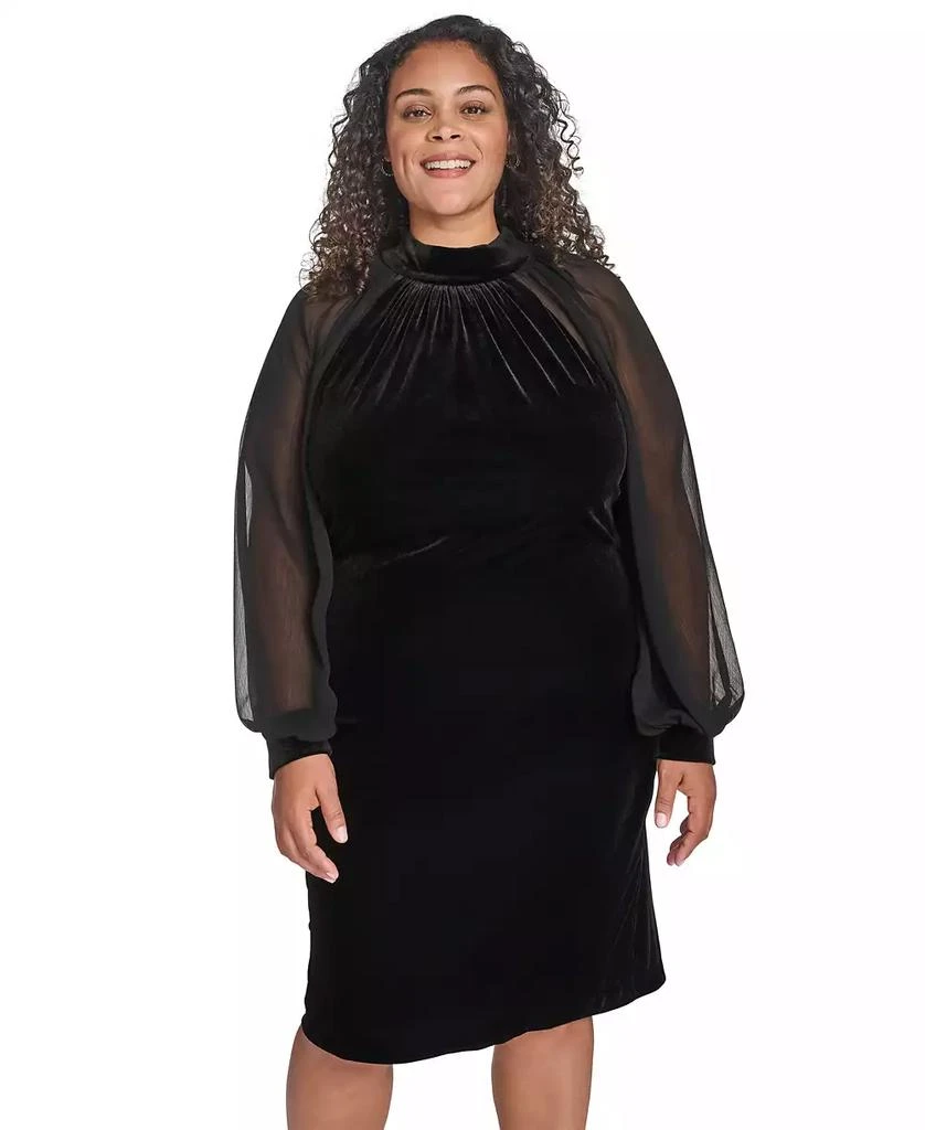 sachin and babi light blue dress Evening Plus Size Gowns main image 1