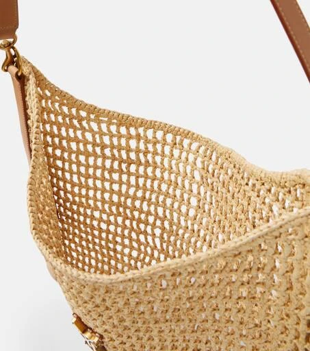 Yves Saint Laurent Oxalis crochet raffia shoulder bag 3