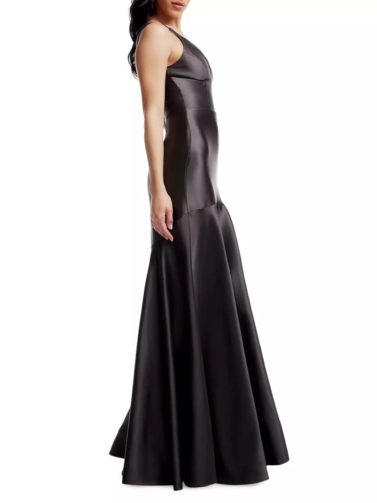 Dress The Population Shirley Seamed Satin Gown 3