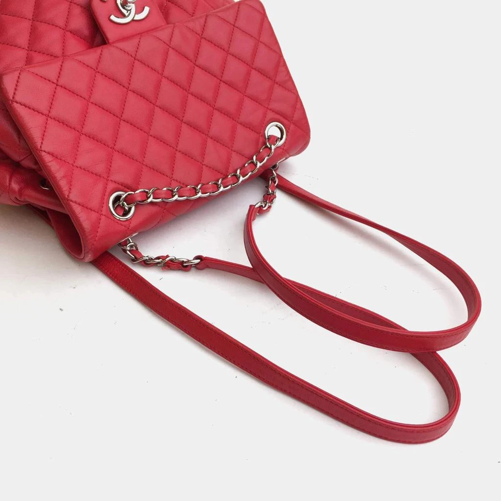 Chanel Chanel Red Leather Small Urban Spirit Backpacks 13