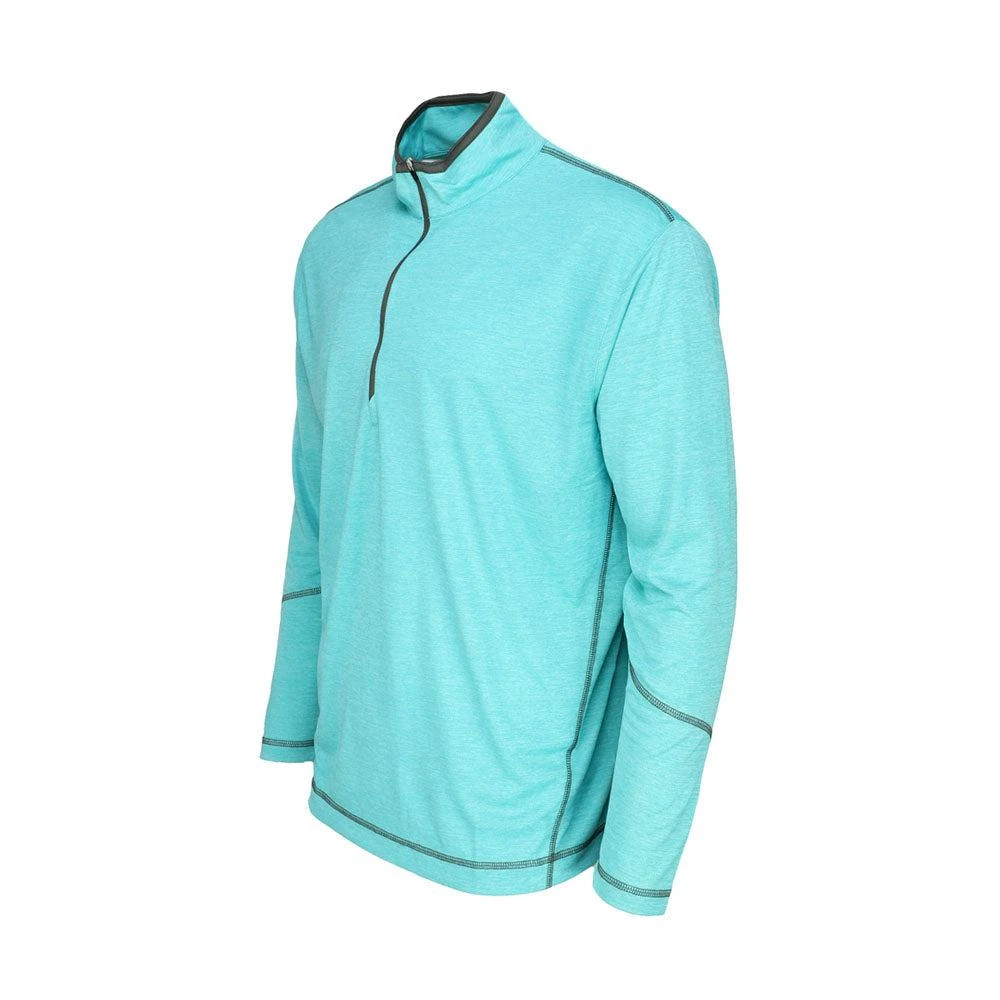 Page & Tuttle Heather Mock Neck Quarter-Zip Pullover 3