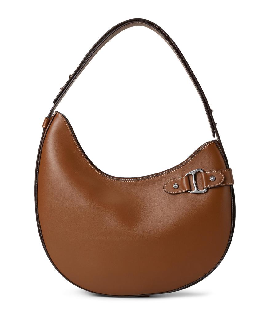 Ralph Lauren Leather Large Tasha Shoulder Bag