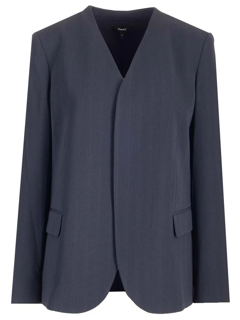 Theory Theory V-Neck Long Sleeved Blazer 1