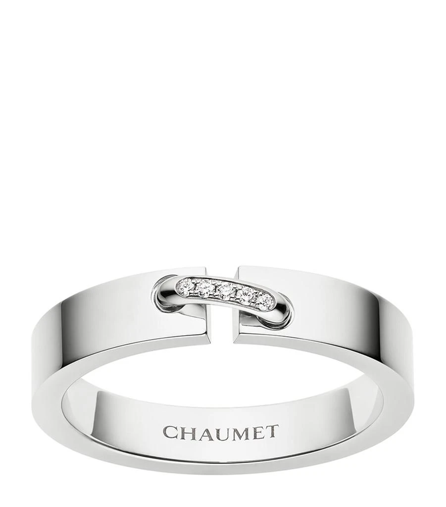Chaumet White Gold and Diamond Liens Évidence Wedding Band 1