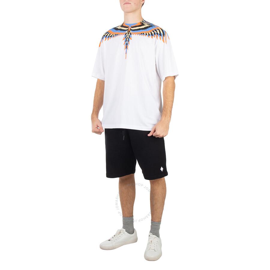 Marcelo Burlon Cross Basketball Cotton Shorts