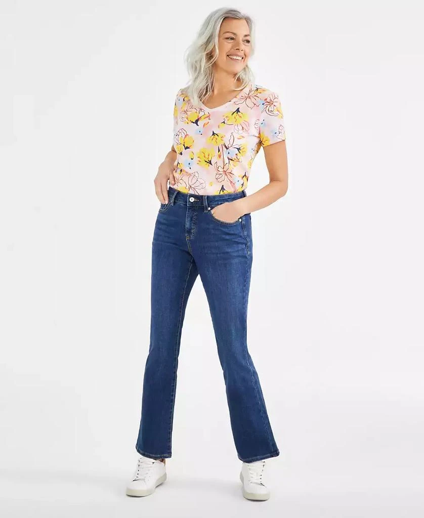 Style & Co Petite Mid-Rise Curvy Bootcut Jeans, Created for Macy's 1