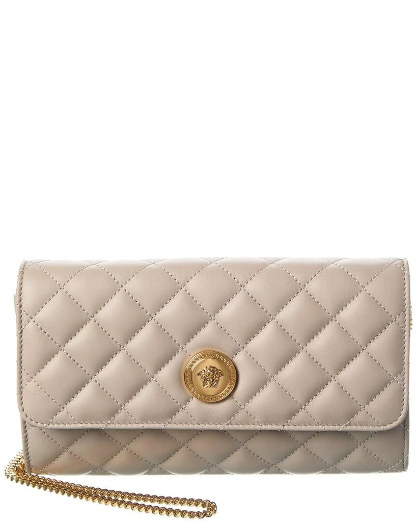 Versace Medusa Quilted Leather Wallet On Chain 1