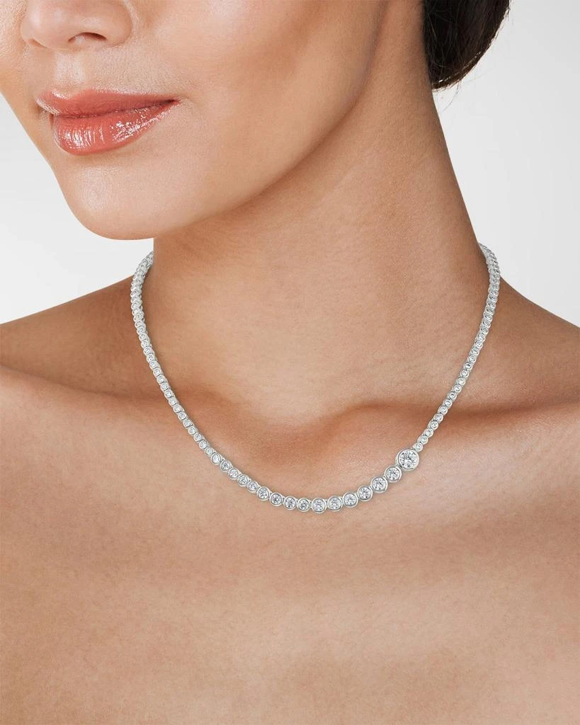 Golconda by Kenneth Jay Lane Graduated Round Bezel-Set Cubic Zirconia Necklace 2