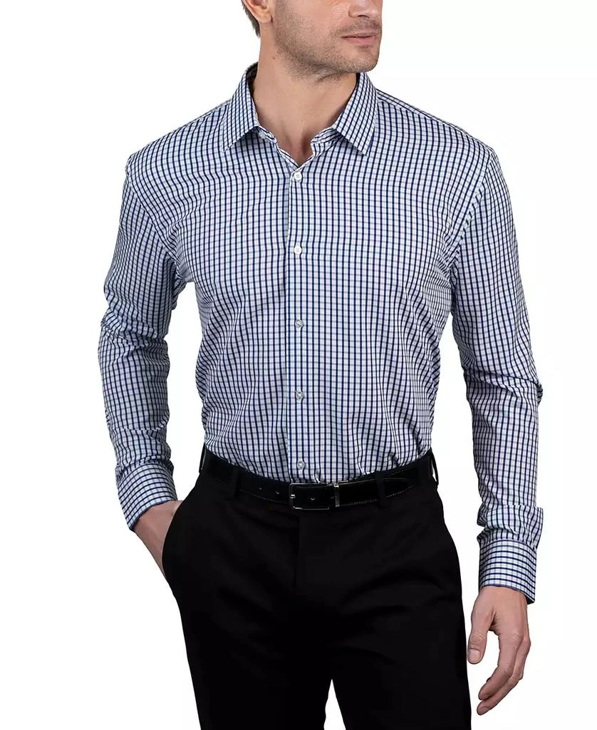 Nautica Men's Regular-Fit Blue-Dot Dress Shirt 1