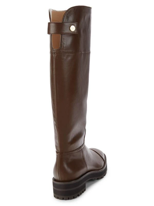 Stuart Weitzman Pearly Leather Knee High Riding Boots 3