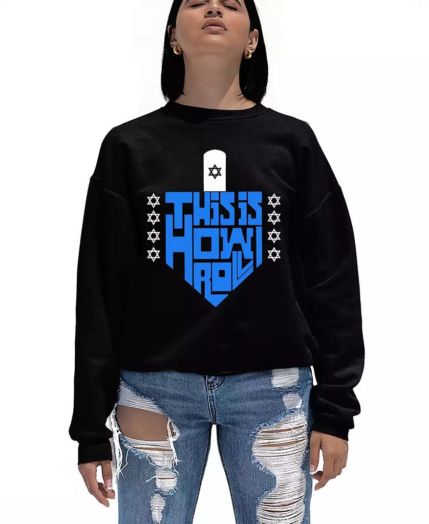 売れ筋商品|||エルエーポップアート カットソー トップス レディース Women's Hummingbirds Word Art Crewneck Sweatshirt Purple LA Pop Art Women's Hummingbirds Word Art Crewneck Sweatshirt