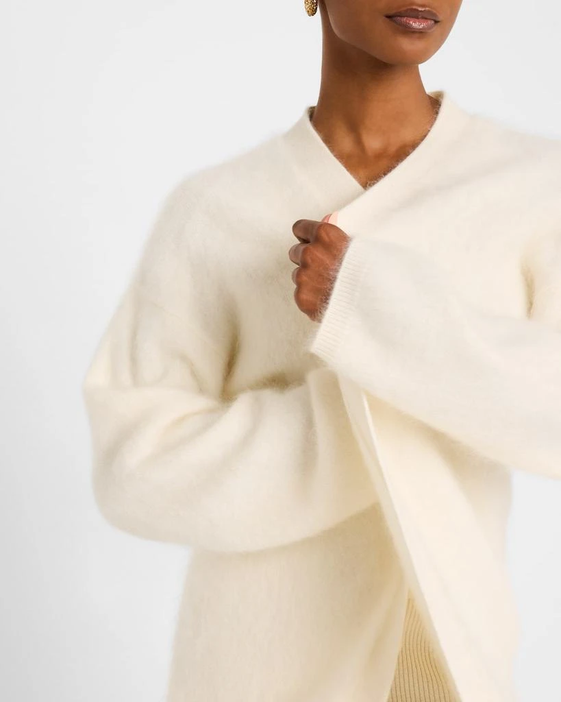 Lisa Yang Anima Open-Front Brushed Cashmere Cardigan 5