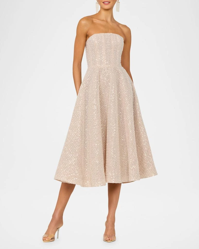 HELSI Vivi Strapless Beaded Midi Dress 2