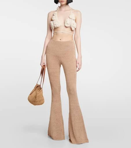 Magda Butrym Floral crochet bra top 2