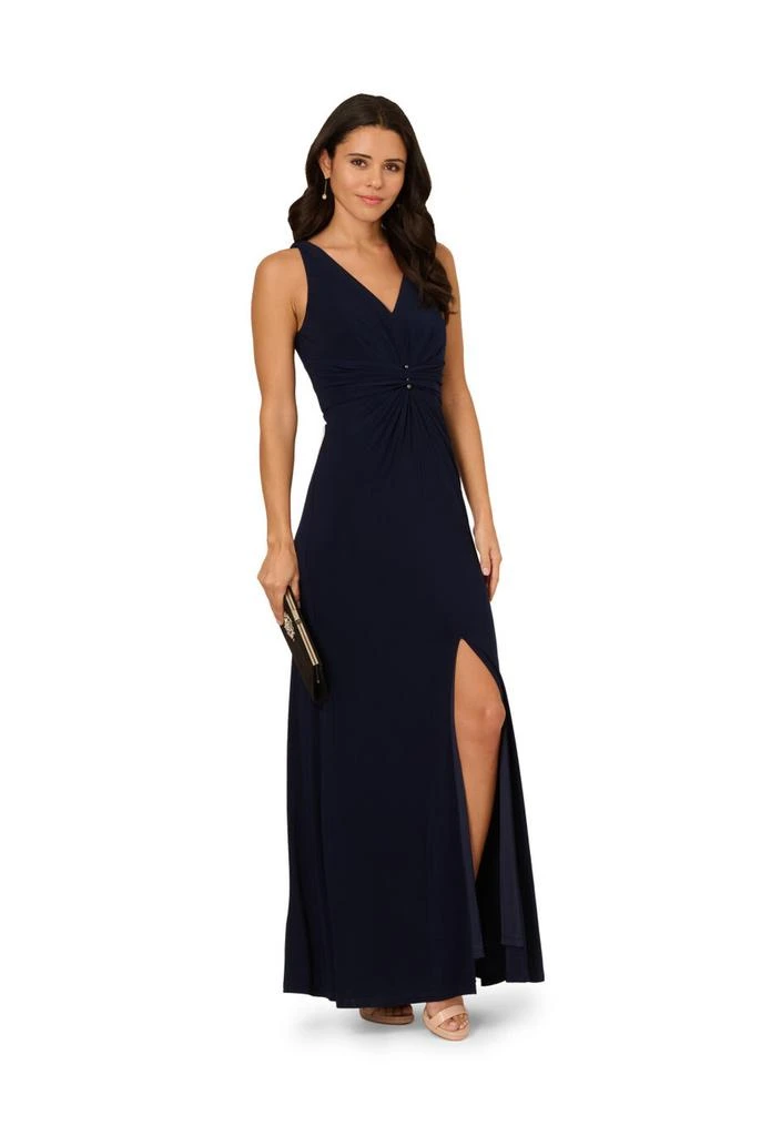 Adrianna Papell Shirred mermaid jersey gown - Dresses & Skirts - BeyondStyle