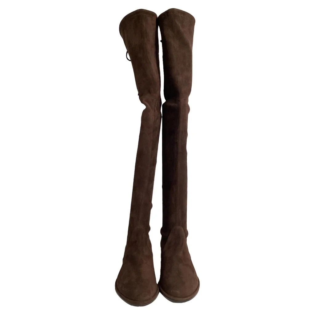 Stuart Weitzman Lowland Over-The-Knee Boots in Brown Suede 2
