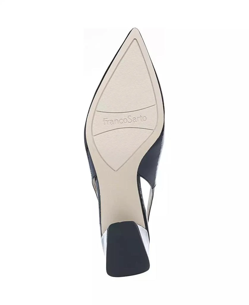 Franco Sarto Women's Racer Pointed Toe Block Heel Slingback Pumps 5