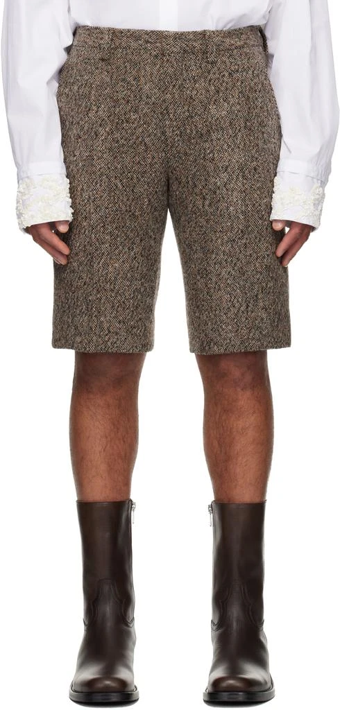 Dries Van Noten Multicolor Tailored Wool Shorts 1
