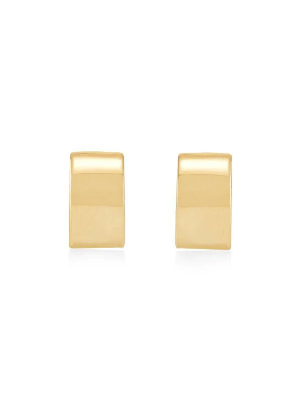 Saks Fifth Avenue 14K Yellow Gold Huggie Earrings 2