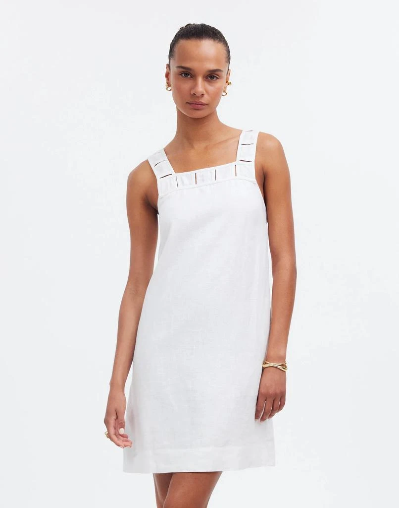 Madewell Embroidered Tank Mini Dress in Linen 1
