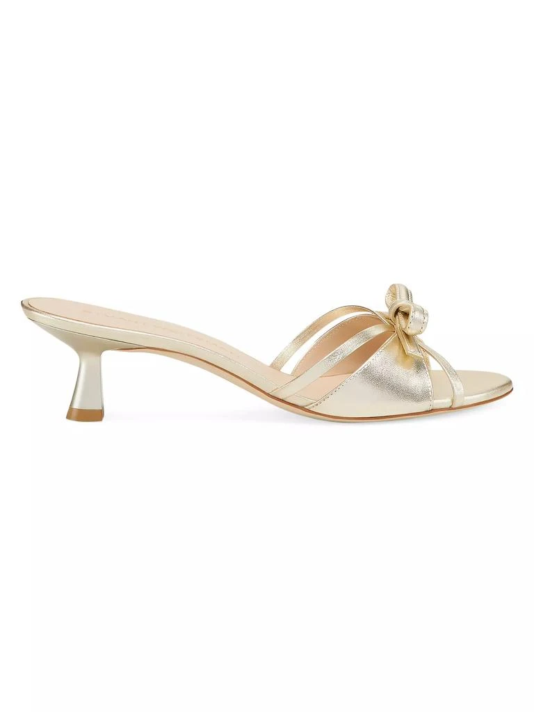 Stuart Weitzman Felicity 50MM Metallic Leather Sandals 1