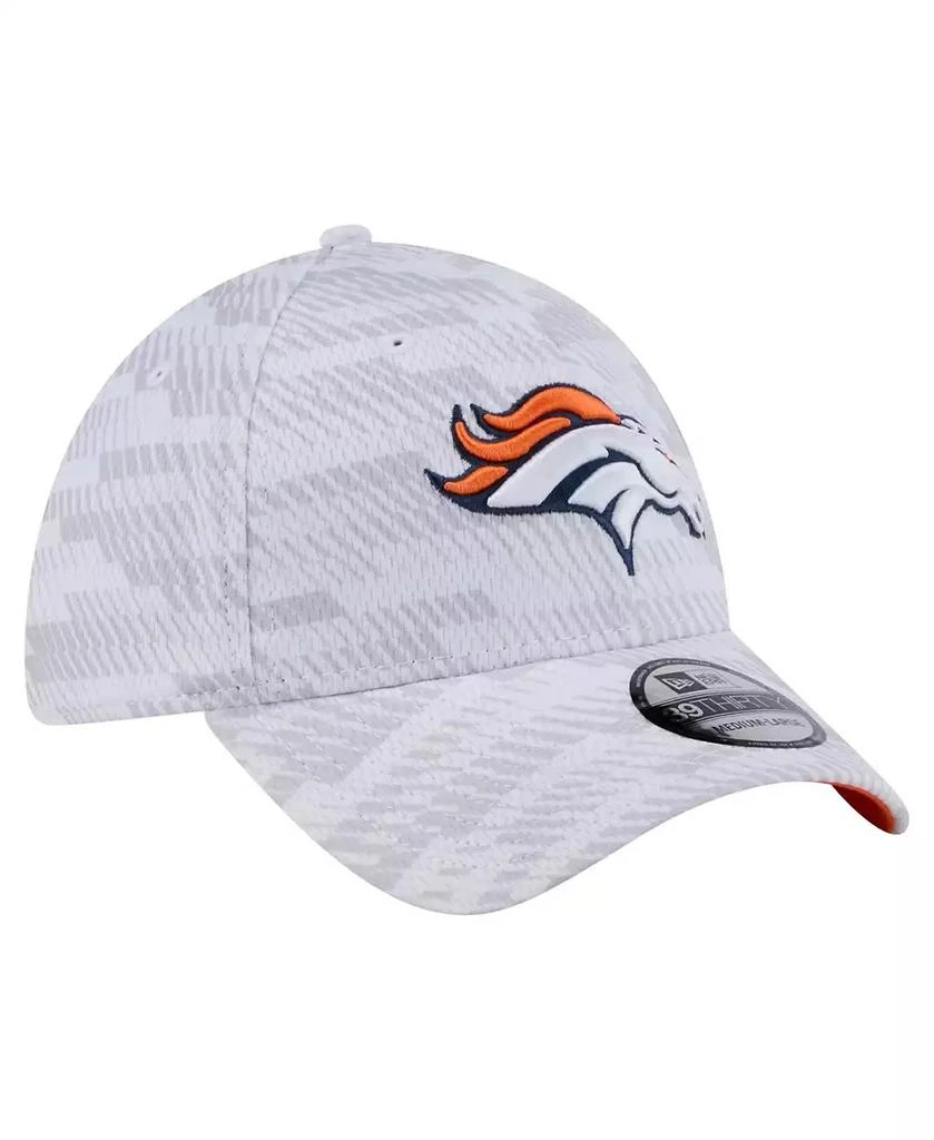 New Era Men's White Denver Broncos Gameday Graded 39THIRTY Flex Hat 3