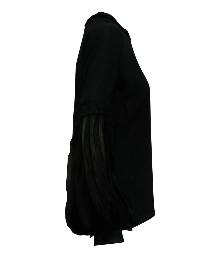 Andrew Gn Andrew Gn Bell Sleeves Blouse in Black Silk 2