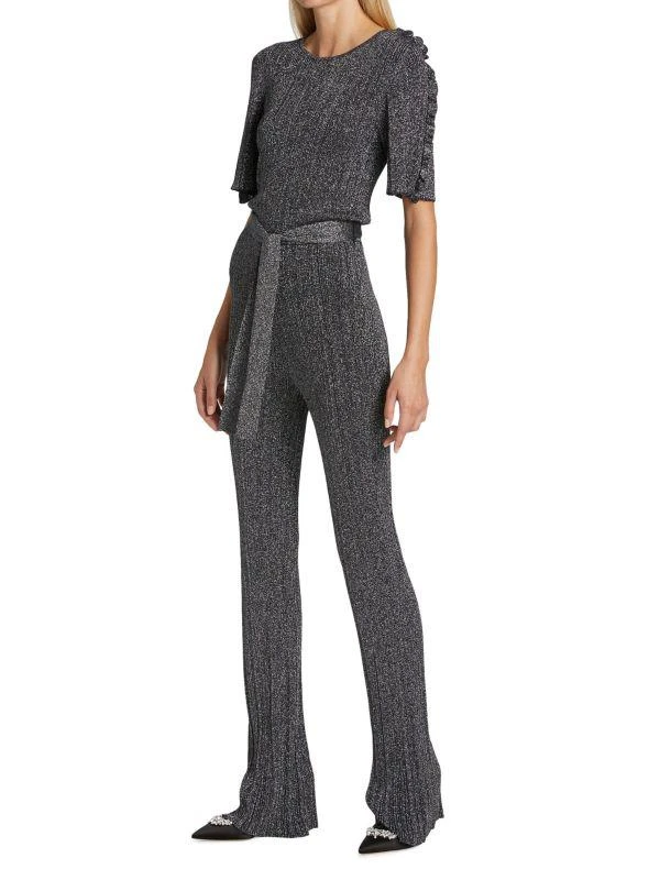 Derek Lam Kailani Ruffle Sleeve Knit Jumpsuit 3