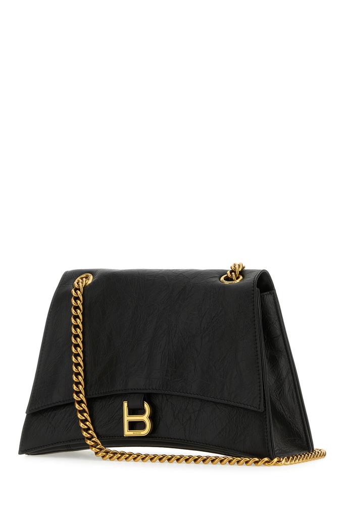 Balenciaga Black leather Crush M shoulder bag