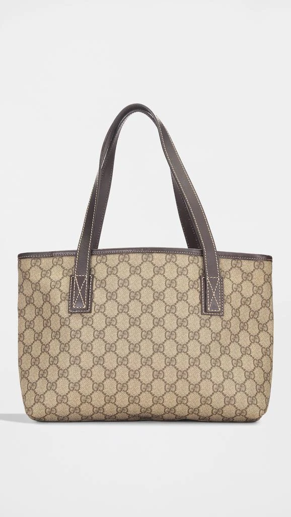 What Goes Around Comes Around Gucci Brown Coated Canvas Supreme Tote 2