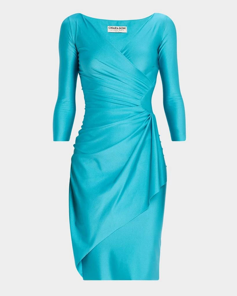 open lace back dress Ripe Maternity Knife Pleat Dress