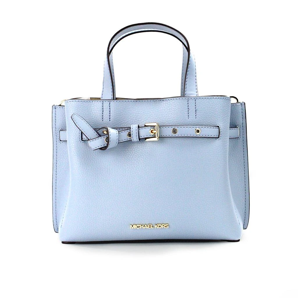 Michael Kors Michael Kors Emilia Small blue Pebbled Leather Satchel Crossbody Women's Bag 1