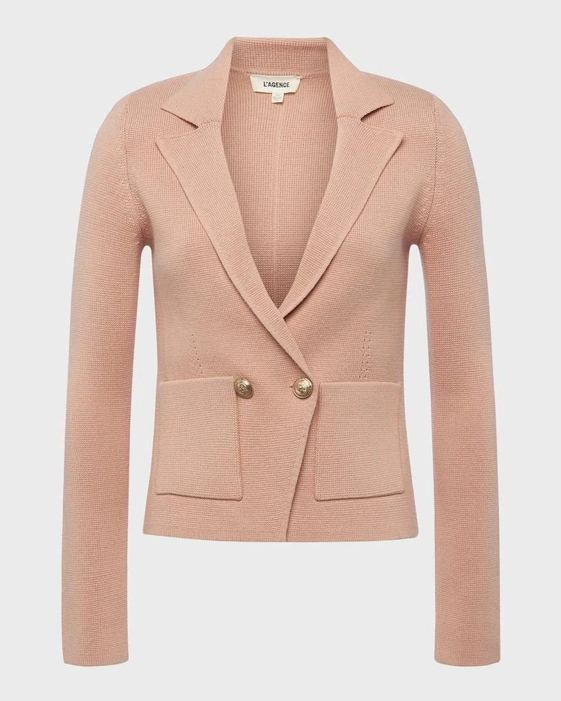 L'Agence Sofia Knit Blazer 1