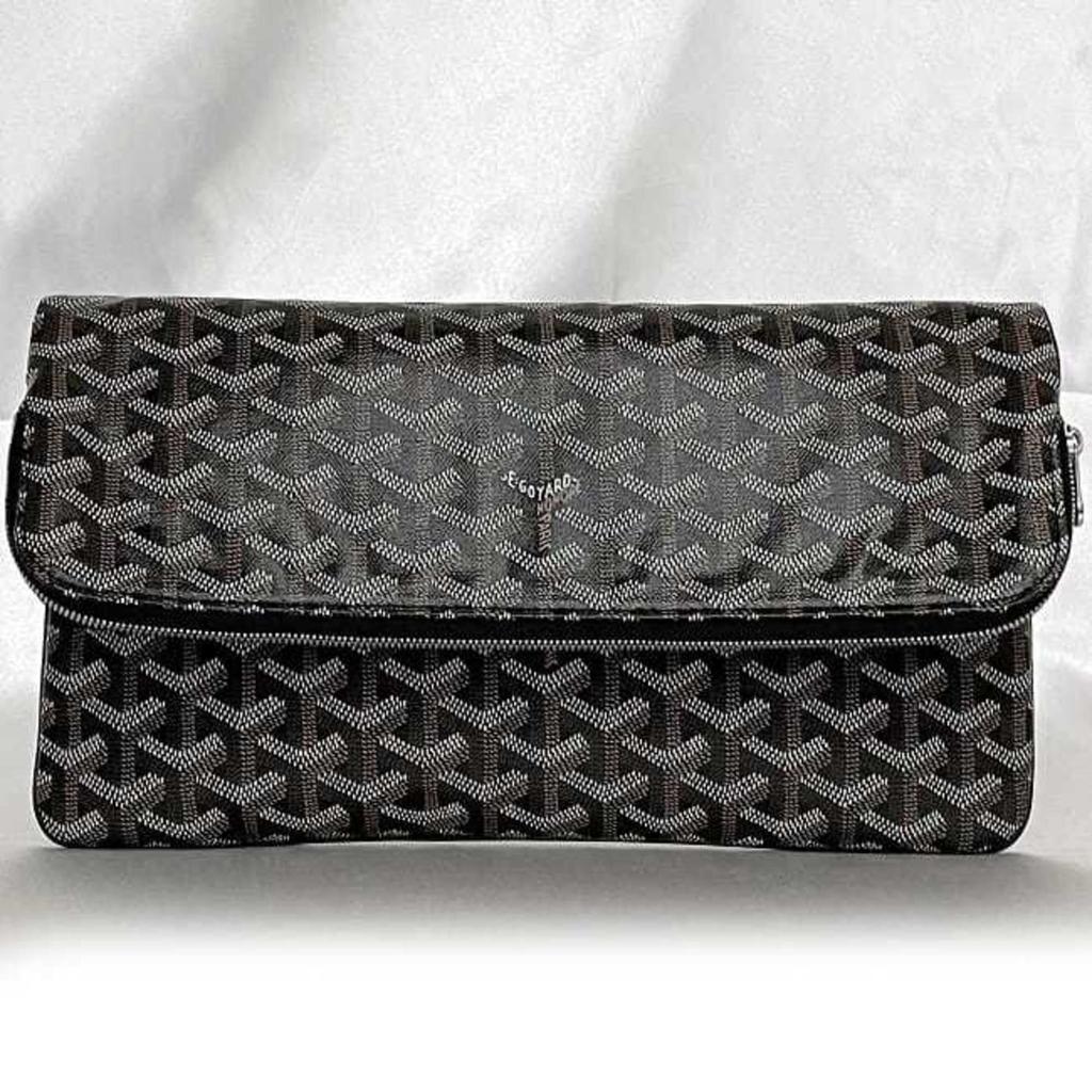 Goyard Pvc Leather Clutch Bag Handbag (Pre-Owned)