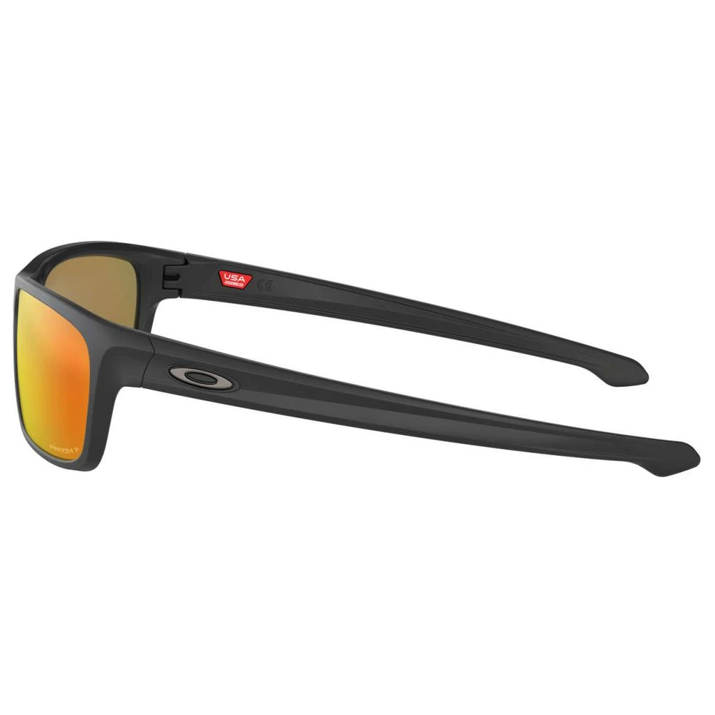 Oakley Oakley Silver Stealth Men's Black Rectangular Polarized Sunglasses 3