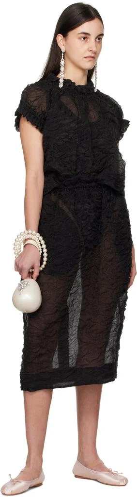 Simone Rocha Silver Long Victorian Drip Earrings 4