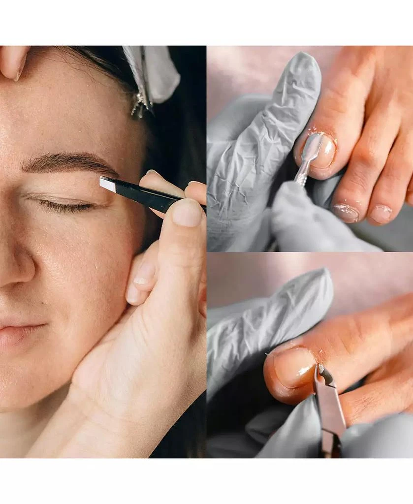 PURSONIC Precision Perfection Bundle: Slant Tip Tweezer + Salon-Grade Nail Care Kit 3