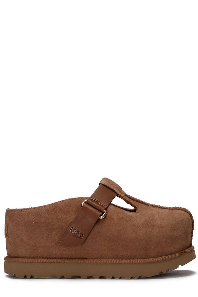 【美品】UGG W GOLDENSTAR HI UGG Goldenstar Hi T-Strap Suede Platform Mary Jane Slip On