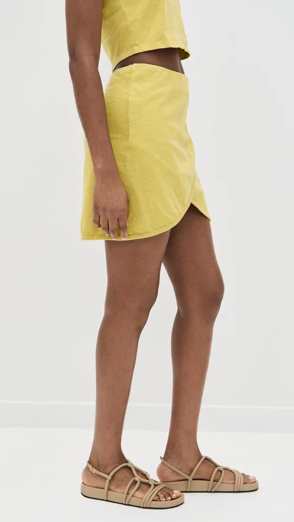 Les Tien Misty Mini Scallop Wrap Skirt 3