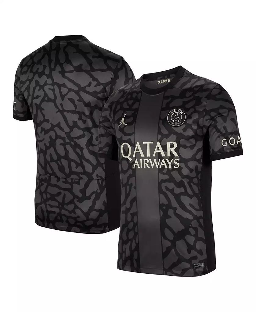 Jordan Men's Anthracite Paris Saint-Germain 2023/24 Third Stadium Replica Jersey