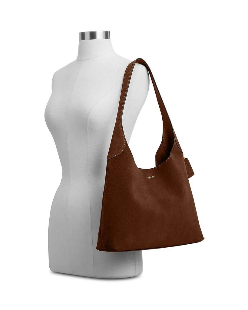 Coach Brooklyn 34 Suede Shoulder Bag 8